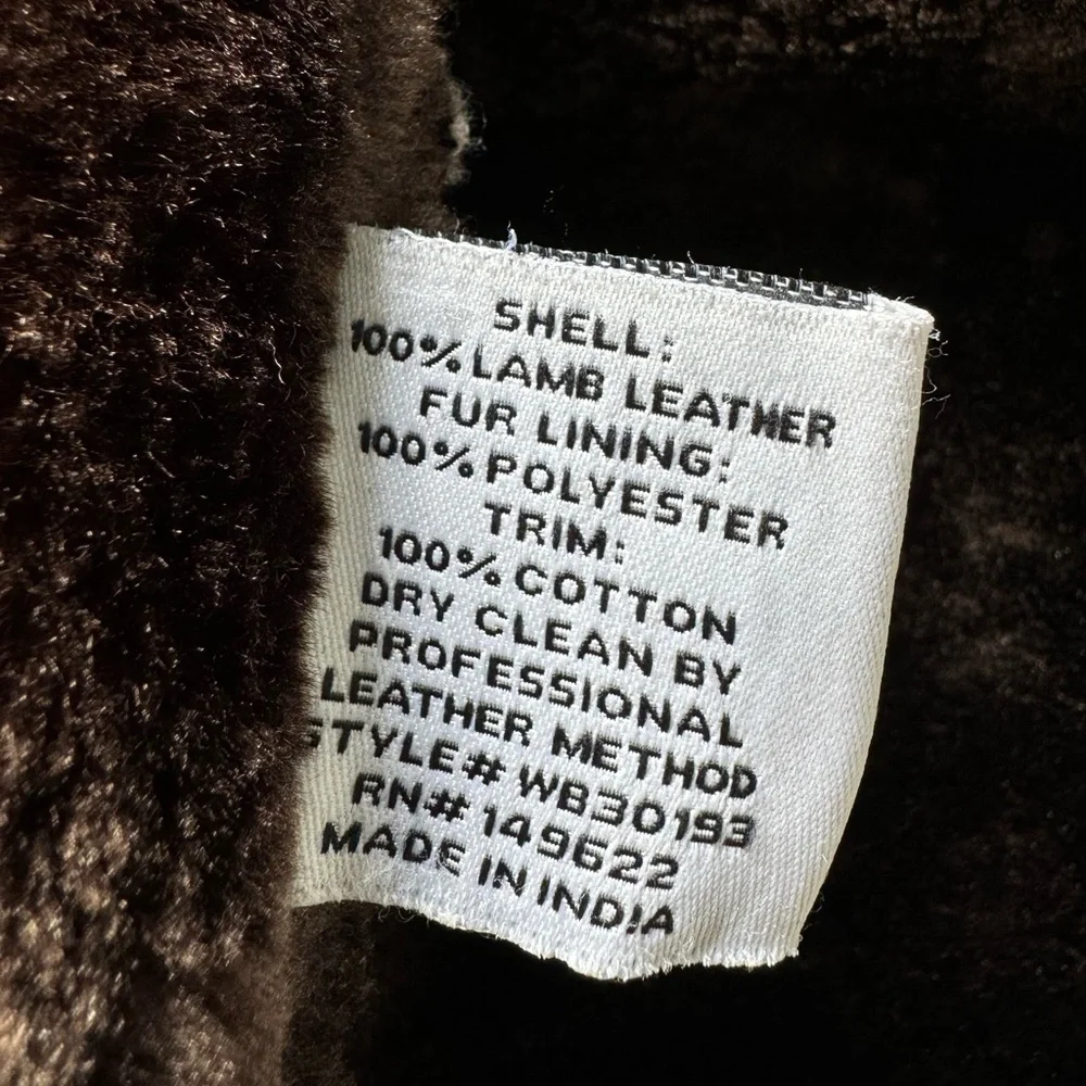 Walter Baker 100% Lamb Leather Jacket Woman Size S - Picture 5 of 6